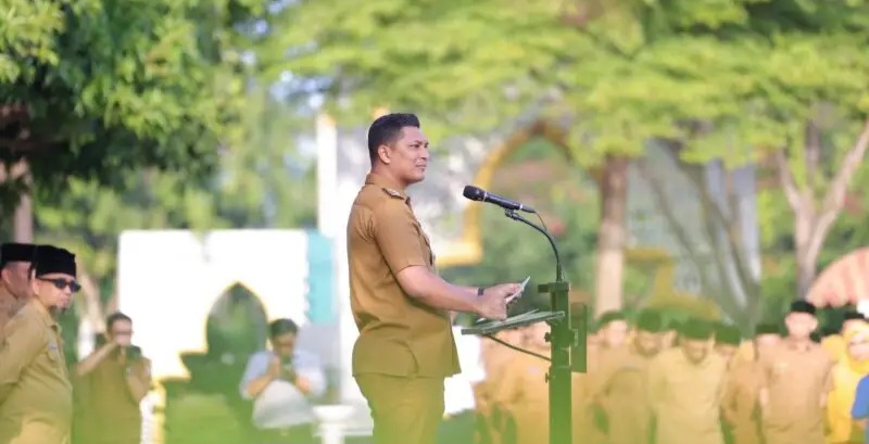 Apel ini dipimpin langsung oleh Wakil Wali Kota Banda Aceh, Afdhal Khalilullah, dan diikuti oleh seluruh jajaran perangkat daerah serta Aparatur Sipil Negara (ASN) Pemko Banda Aceh, senin (12/01/2026).