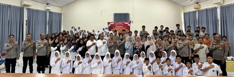 Ditbinmas Polda Aceh melakukan sosialisasi program e-learning Polri gratis sebagai bentuk kepedulian Polda Aceh terhadap keberlanjutan pendidikan anak-anak di wilayah terdampak bencana,pada hari jum'at, (06/02/2026).