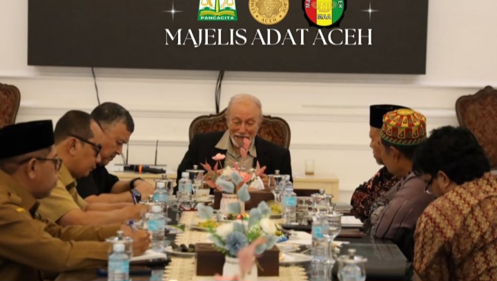 Ketua (MAA) bersama Plt. Kepala Sekretariat MAA melakukan audiensi dengan PYM Malik Mahmud Al-Haythar, Wali Nanggroe Aceh, pada tanggal (20/01/2026).