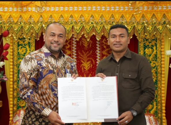 Direktur Bank Aceh Syariah, Fadhil Iliyas, menghadiri acara penandatanganan berita 
Acara  dilakukan oleh Bupati Aceh Barat Daya, dr. Safaruddin, di Pendopo Bupati Aceh Barat Daya, Blangpidie, pada hari Jumat (30/01/2026).